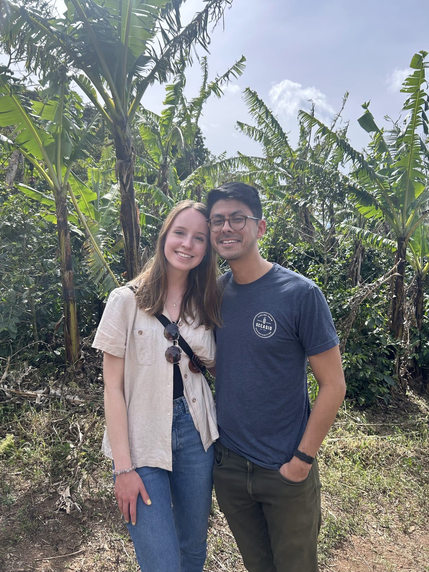The Occasio family at the Costa Rican coffee farm where it all began